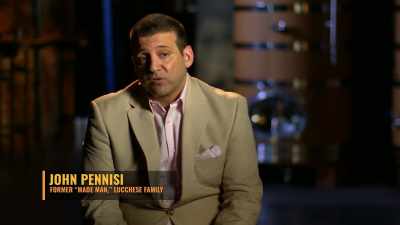 But when you start
threatening their family, - History's Greatest Heists with Pierce Brosnan