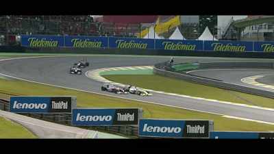 [Button] I threw it down the inside,
locked up, ran wide. - Brawn: The Impossible Formula 1 Story