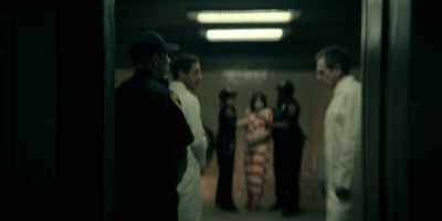 - [buzzer sounds]
- [door clangs open] - The Penguin