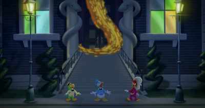 -(buzzing)
-(all gasp) - Legend of the Three Caballeros
