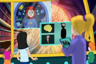 -[buzzing]
-That's a signal from the brain. - The Magic School Bus Rides Again