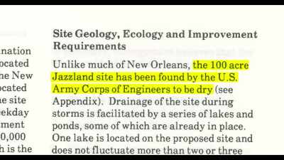 By 1991, the developers
had submitted the proposal - Closed for Storm