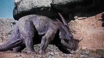 By George! A styracosaurus! - The Valley of Gwangi