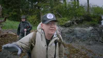 By setting them up along
the trail, they hope to capture - The Alaska Triangle