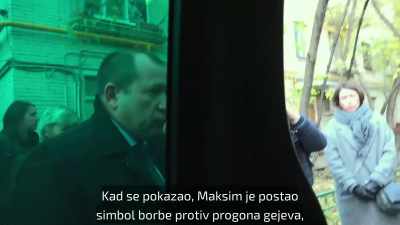 By showing his face, - Welcome to Chechnya