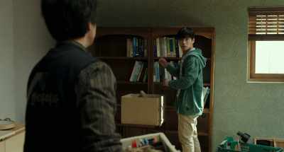 - By the bed, please.
- Okay. - Forgotten