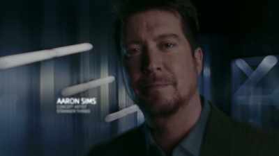 By the creature
not having a face, - James Cameron's Story of Science Fiction