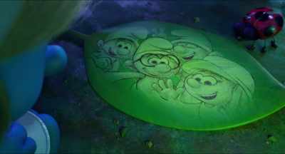 By the time he creates this selfie, - Smurfs: The Lost Village