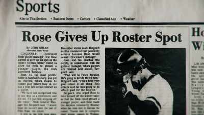 By the time he finished
as a player in 1986, - Charlie Hustle & the Matter of Pete Rose