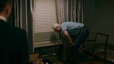 By the way, you might
run into my son.
( sighs ) - Room 104