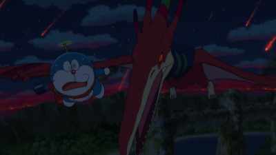 By the way, use the shrink lamp to make him smaller - Doraemon: Nobita's New Dinosaur