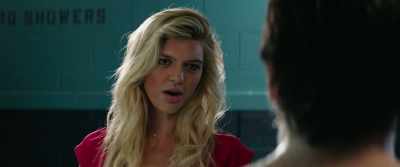 By the way, when we shower in here,
we keep our suits on. - Baywatch