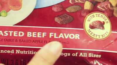 By using the key word
"flavor" on the package, - Pet Fooled