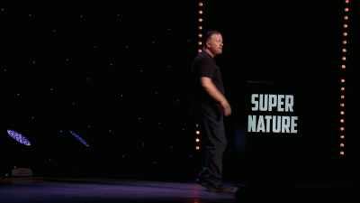 "Bye." "Bye." - Ricky Gervais: SuperNature