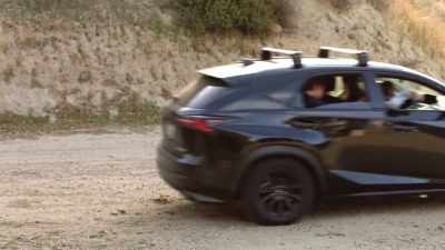 - Bye.
(car engine running) - Wolf Mountain