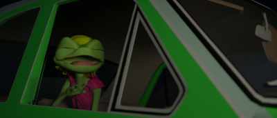 - Bye, Mr. Monster!
Smell you later! - Homeward