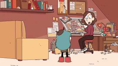-Bye, Mum. We're heading to the park.
-Oh, I almost forgot. - Hilda