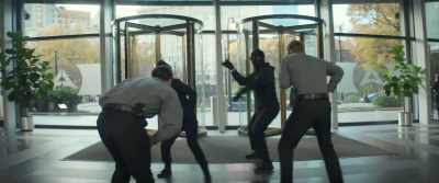 -[bystanders clamoring]
-[guards groaning] - The Out-Laws