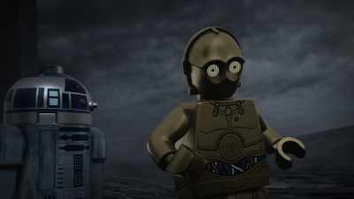 C-3PO: (GASPING) I'm... I'm stuck! - Lego Star Wars Summer Vacation