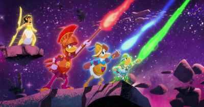 (Caballeros straining) - Legend of the Three Caballeros