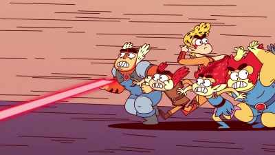 -[cackles]
-[Tygra yelps] - ThunderCats Roar
