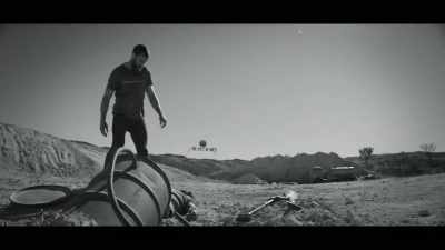 [cacophonous, roaring music] - The Tourist