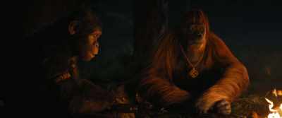 Caesar never had
to share camp... - Kingdom of the Planet of the Apes