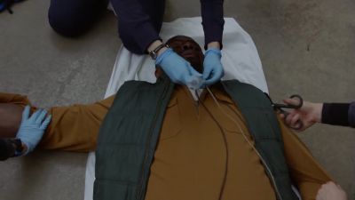 - Calcium chloride going in. - Chicago Fire