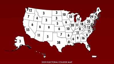 California is the biggest,
with 55 Electoral College votes. - Trump: The Criminal Conspiracy Case