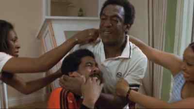 -Call your wife off. 
-Get off, get off! - California Suite