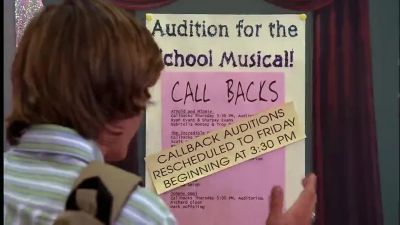 Callbacks the same day as the game - High School Musical