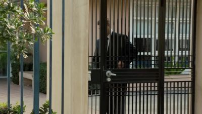             CALLEN:
  Guard just locked the gate. - NCIS: Los Angeles