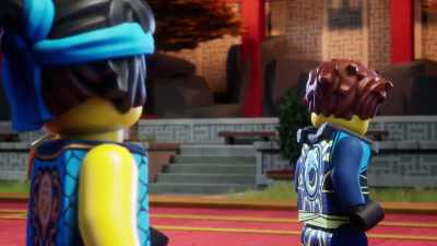 -[calm music]
-[crowd cheering] - LEGO Ninjago: Dragons Rising