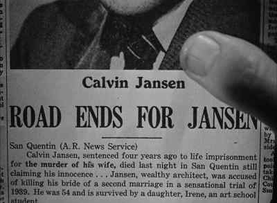 "Calvin Jansen, sentenced four years ago - Dark Passage