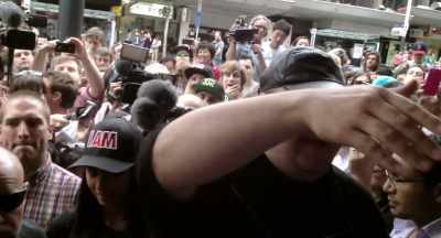 [camera shutter clicking] - Kim Dotcom: Caught in the Web