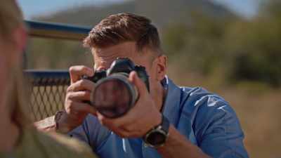 (camera shutter clicking) - A Safari Romance