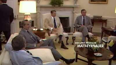 [camera shutter clicks] - The Reagans