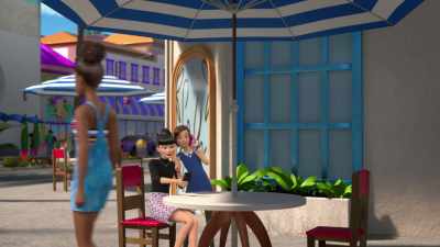 [camera shutter snaps] - Barbie: A Touch of Magic