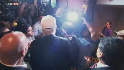 [cameras snapping] - The Accidental President