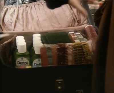 CAMPBELL: Dettol, scourer.
ROSALIE: Check. Check. - Takin' Over the Asylum
