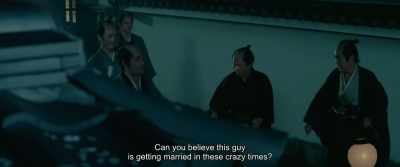 Can you believe this guy
is getting married in these crazy times? - Rurouni Kenshin: The Beginning