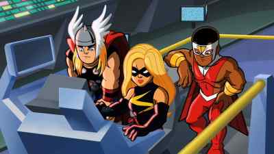 Can you boys keep Doom
from dinging my Helicarrier? - The Super Hero Squad Show