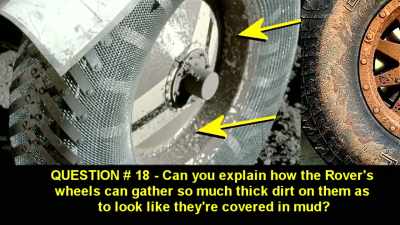 Can you explain how the rover's wheels
collect so much dirt, - American Moon