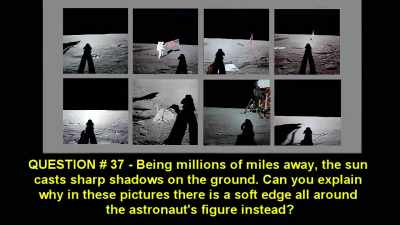 Can you explain why we see
in these photographs - American Moon
