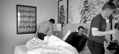 Can we get a housekeep,
housekeeping up here to go
change my fucking sheets... - SmartLess: On the Road