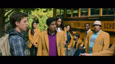 Excuse me can we go alreadyI was hoping to get in some protesting in front of an embassy before dinnerProtesting is patriotic Let's get on the bus - Spider Man: Homecoming
