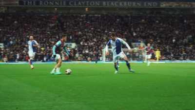 Can he go on the outside?
Comes inside, has a shot... - Mission to Burnley