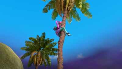 Can you help me down, please?
These leaves are itchy. - Barbie: A Touch of Magic