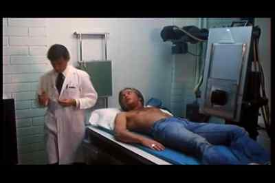 Can I get dressed
now, Dr. Mellon? - Laserblast