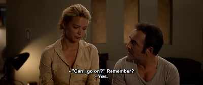 - "Can I go on?" Remember?
- Yes. - Up for Love